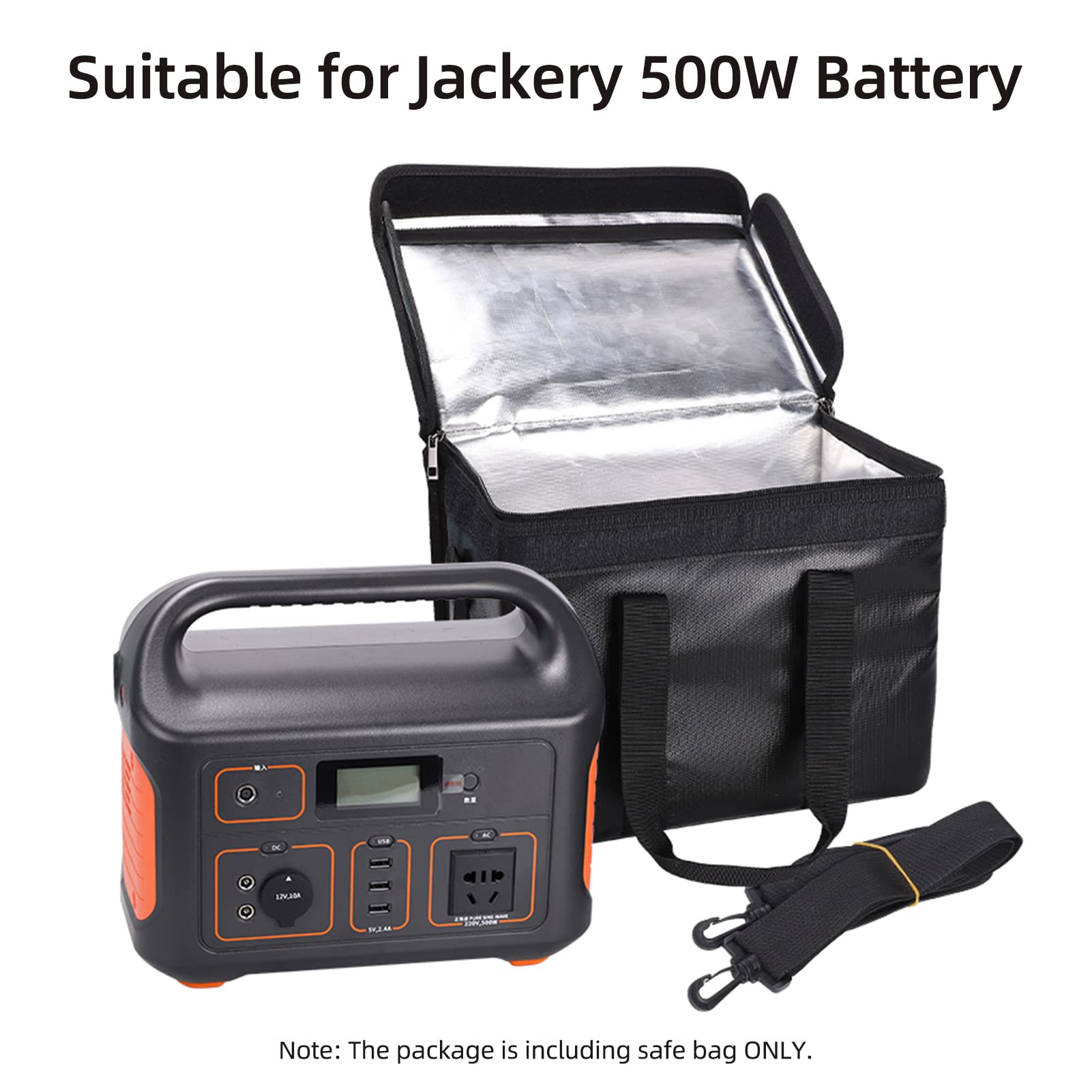 Wakects Borsa per Batteria LiPo, Portadocumenti Ignifuga, Antideflagrante con Chiusura a Cerniera e Maniglia Rinforzata, per Casa e Ufficio