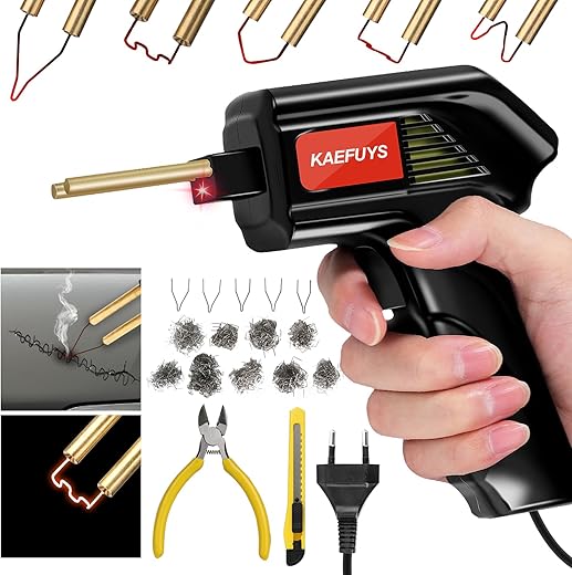 Plastic Welder 170W Plastic Welding Machine 2 in 1 Plastic Welder with 805 Pieces Hot Staples Hot Staples Welding Tool Car Bumper Repair Kit