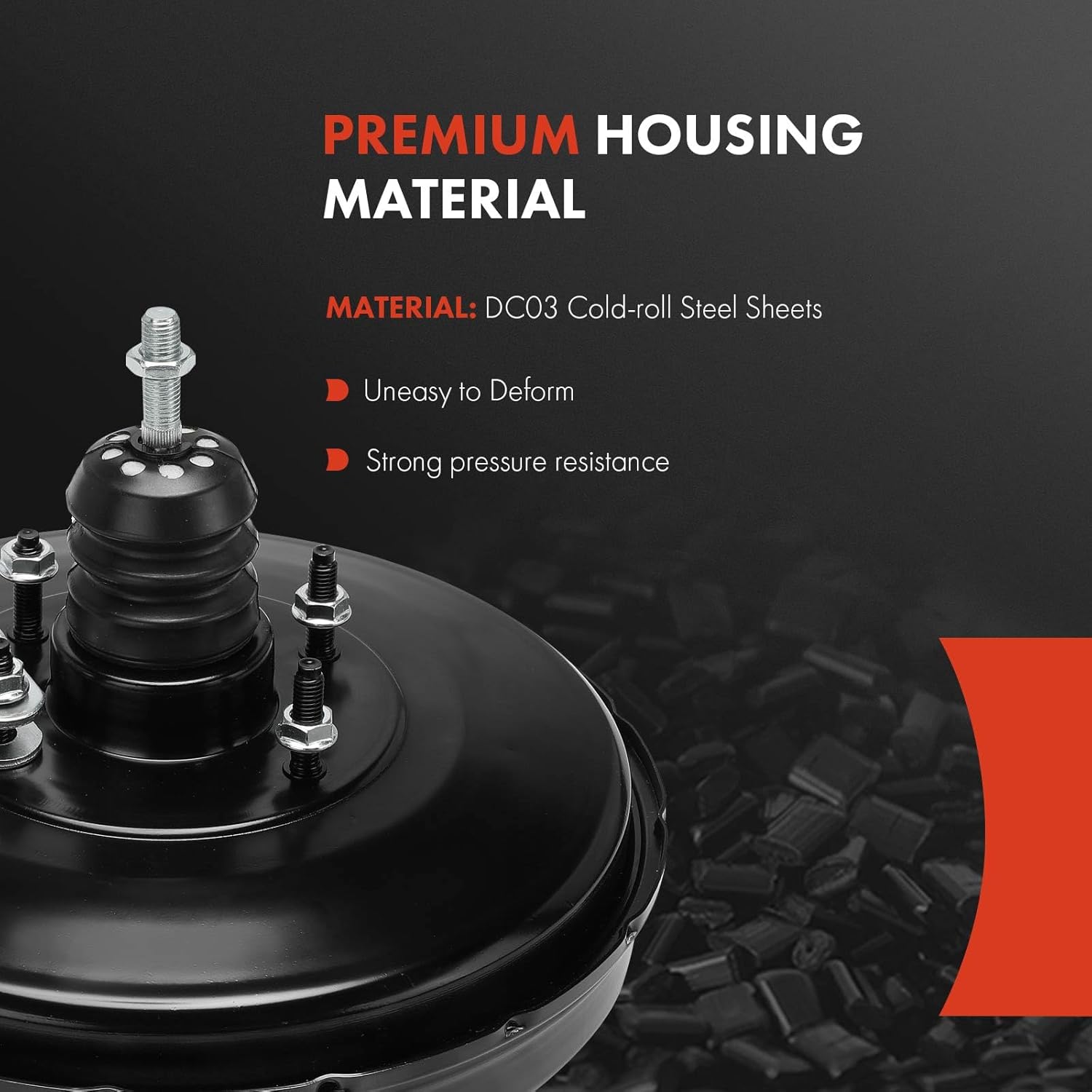 A-Premium Vacuum Power Brake Booster Compatible with Hyundai Elantra 2011-2016, Elantra Coupe 2013-2014, 1.8L 2.0L, Without Master Cylinder