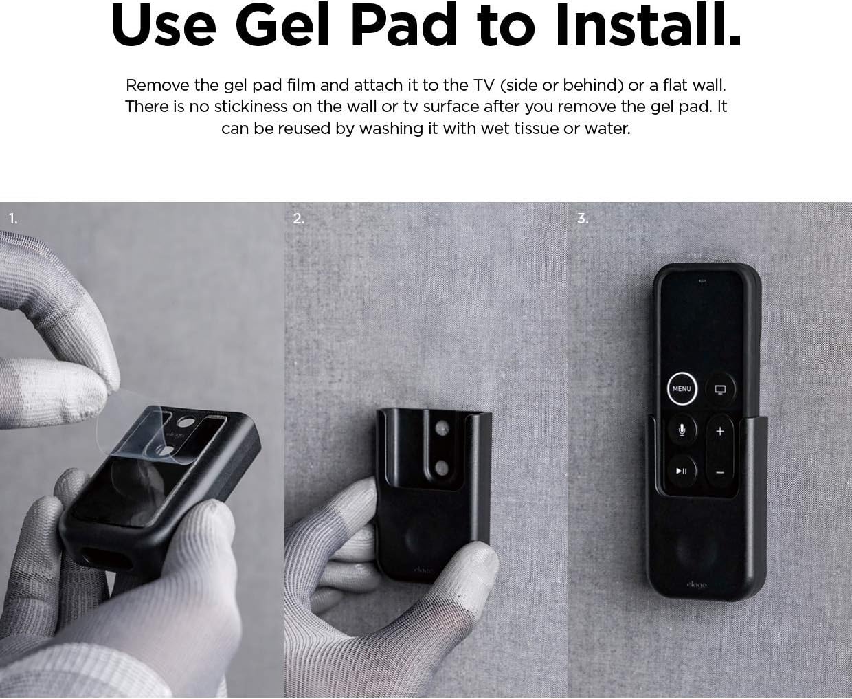 elago Apple TV Multi Mount Bundle with Remote Holder - Compatible with All Apple TVs