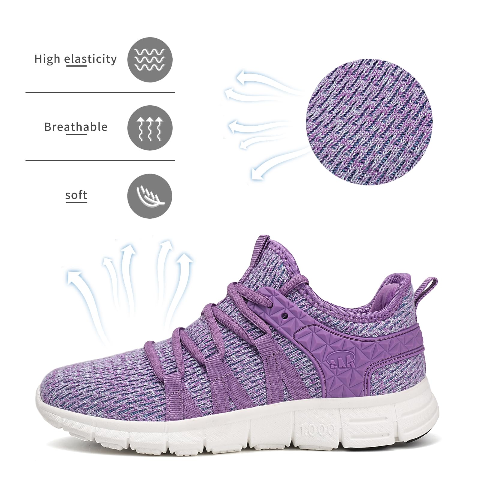 INZCOU Tenis ligeros para correr, antideslizantes, para gimnasio, entrenamiento, malla transpirable, tenis para caminar