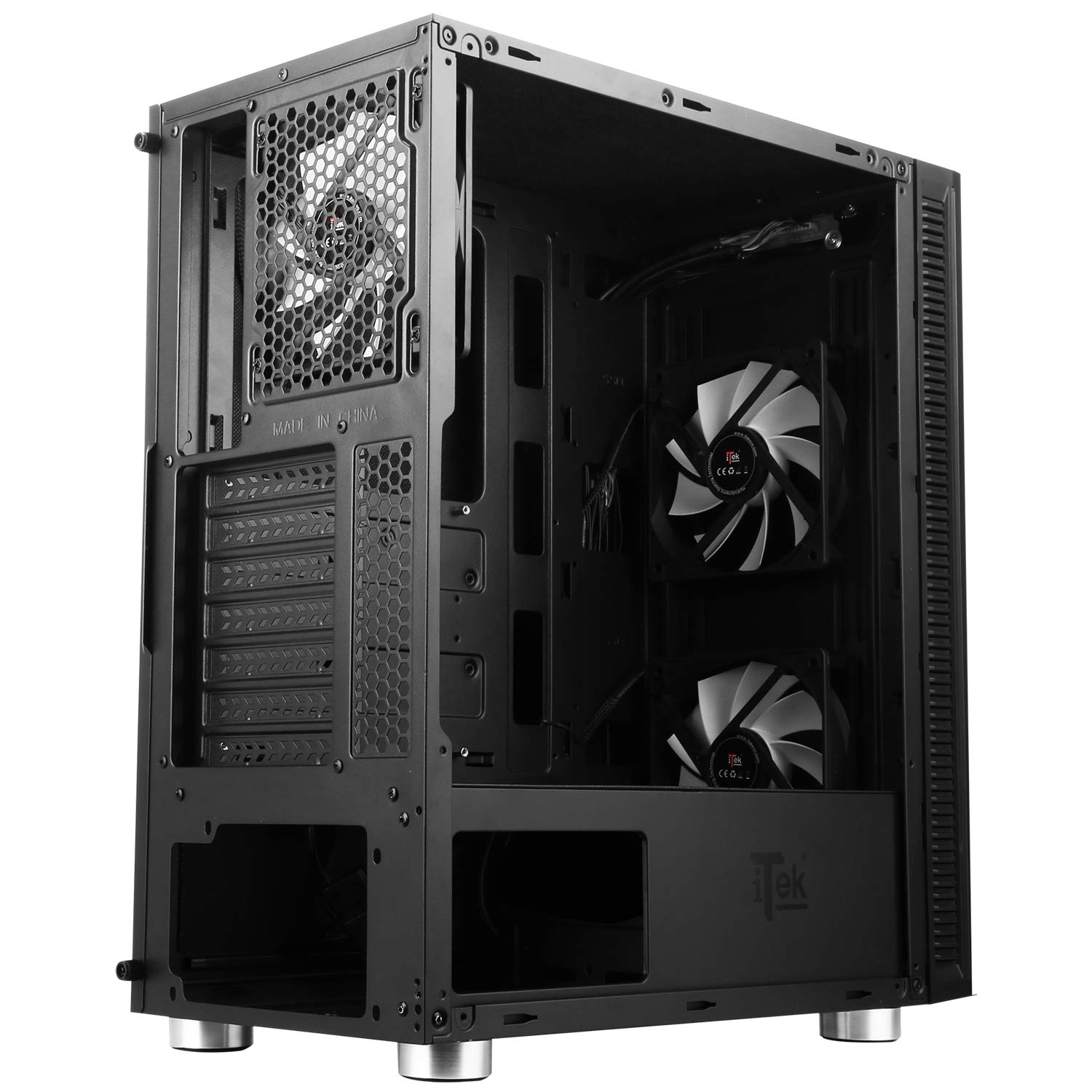 Itek Case SYLENT 05 EVO - Silent Middle Tower, USB3, 3x12cm fan, rivest. fonoassorbente