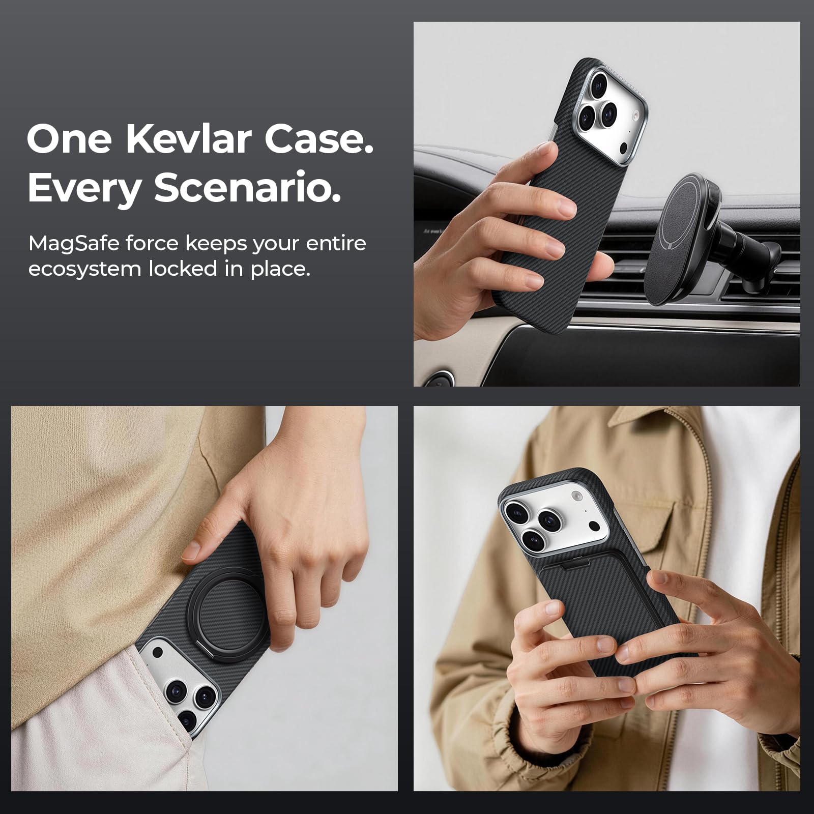 BANGK iPhone Air アラミド繊維ケース 九龍壁 MagSafe対応 Amazon.com: BENKS ArmorAir Case for iPhone 17 Pro, Compatible with