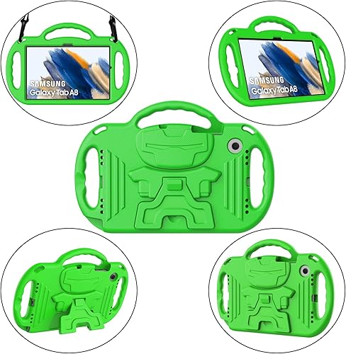 Miniatura 56 de AVAWO Funda infantil para Samsung Galaxy Tab A8 de 10.5 pulgadas 2022, morado, a prueba de golpes, ligera, con correa y protector de pantalla