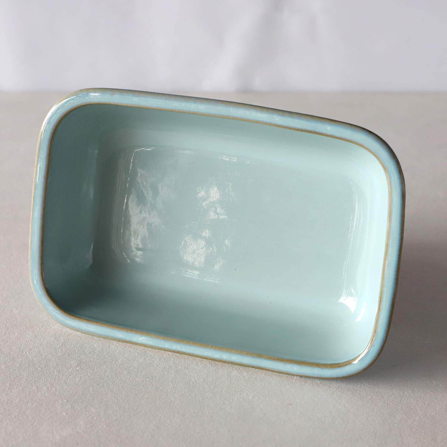 TAMAKI HINATA T-932025 Hinata Gratin Dish, Rectangular, Blue, 7.5 x 5.1 x 1.7 inches (19 x 13 x 4.2 cm), Microwave, Dishwasher, Oven Safe