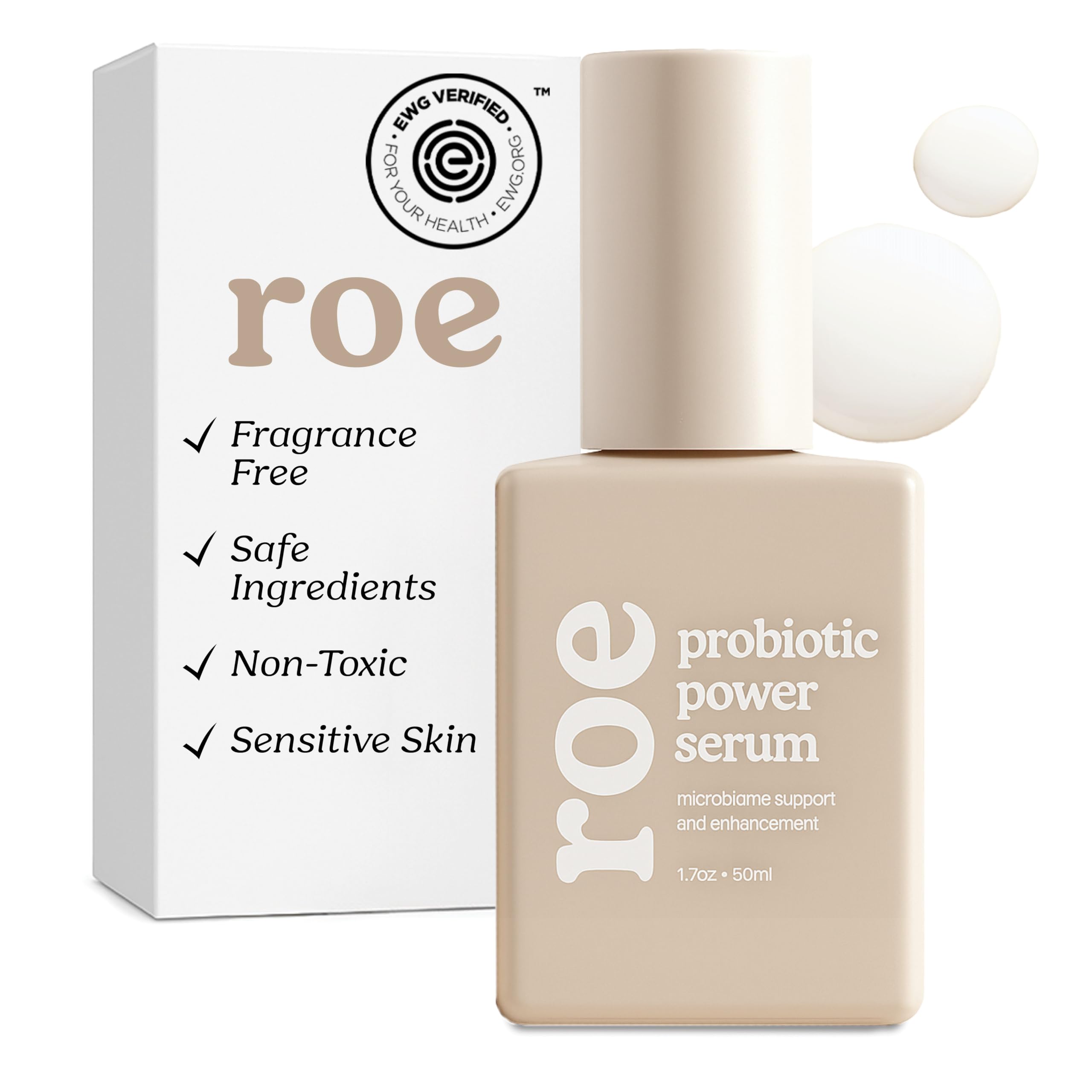 Roe Wellness- Baby Serum Hydrating Skincare EWG Verified Non-Toxic Ingredients Probiotic Protection | Hydrate, Soothe, Safe For All Skin Babies, Infants, Toddlers & Kids (Power Serum)EWG Verified