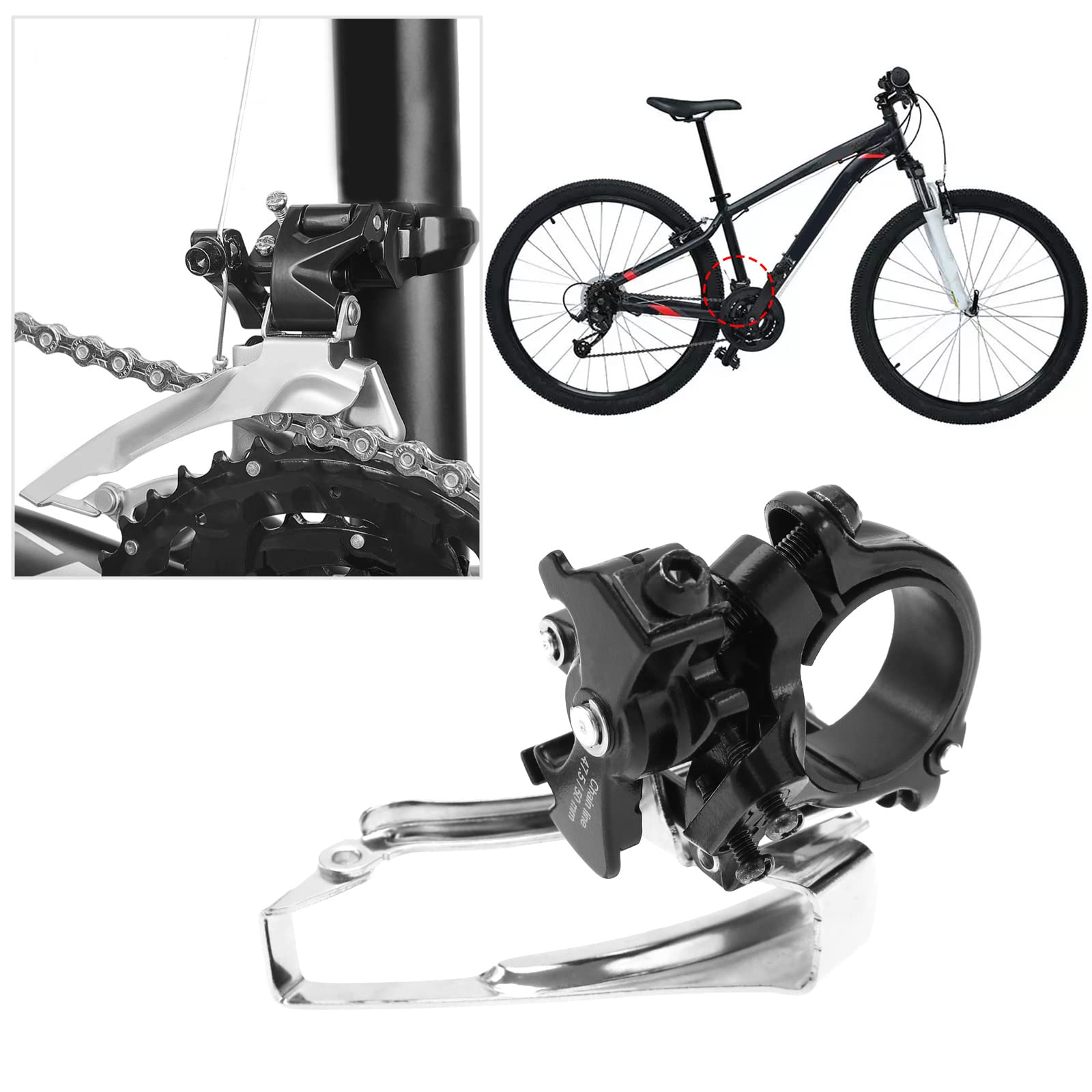 Amazon.co.jp: YINETTECH(イネテック) 自転車フロントディレイラー
