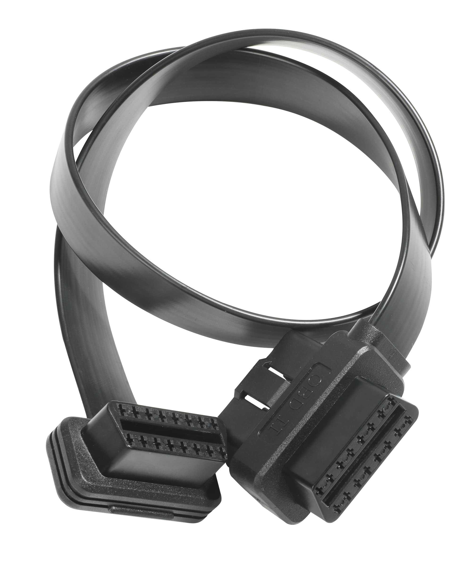 OBD2 Extension Cable,OBD2 Splitter Extension Cable Adapter,16 Pin OBD II Flat Ribbon Extension 1x Male and 2X Female Extension Cable Adapter,Fits for Scan Tools, Diagnostic Reader