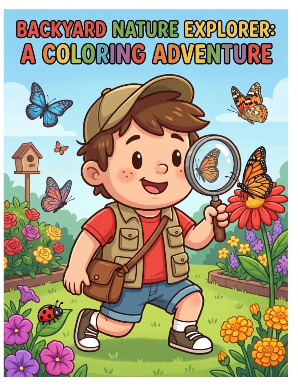 Backyard Nature Explorer: A Coloring Adventure: Fun Outdoor Discovery Coloring Book for Kids Ages 4-8 | 40 Adventure Pages with Wildlife, Plants, and Nature Activities