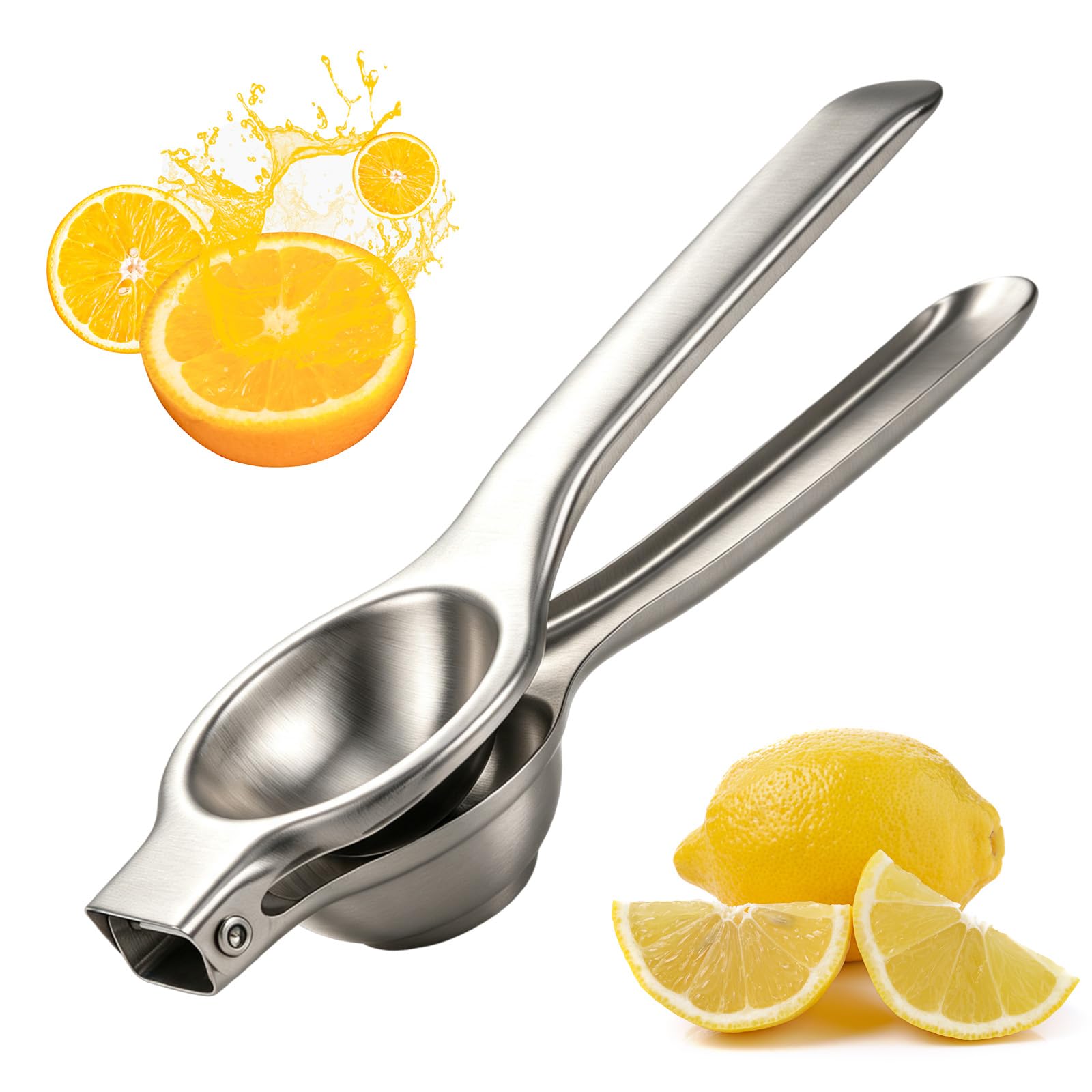NQEUEPN Lemon Squeezer, Stainless Steel Manual Citrus Juicer