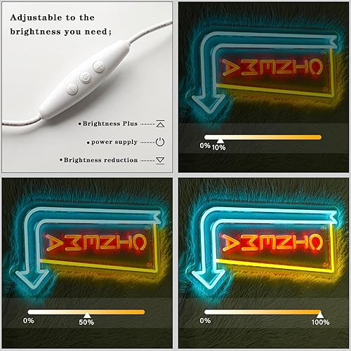 Miniatura 3 de Letrero de neón de flecha de neón para decoración de pared, cine, luces de neón LED para cine en casa, sala de cine, decoración de tienda de teatro