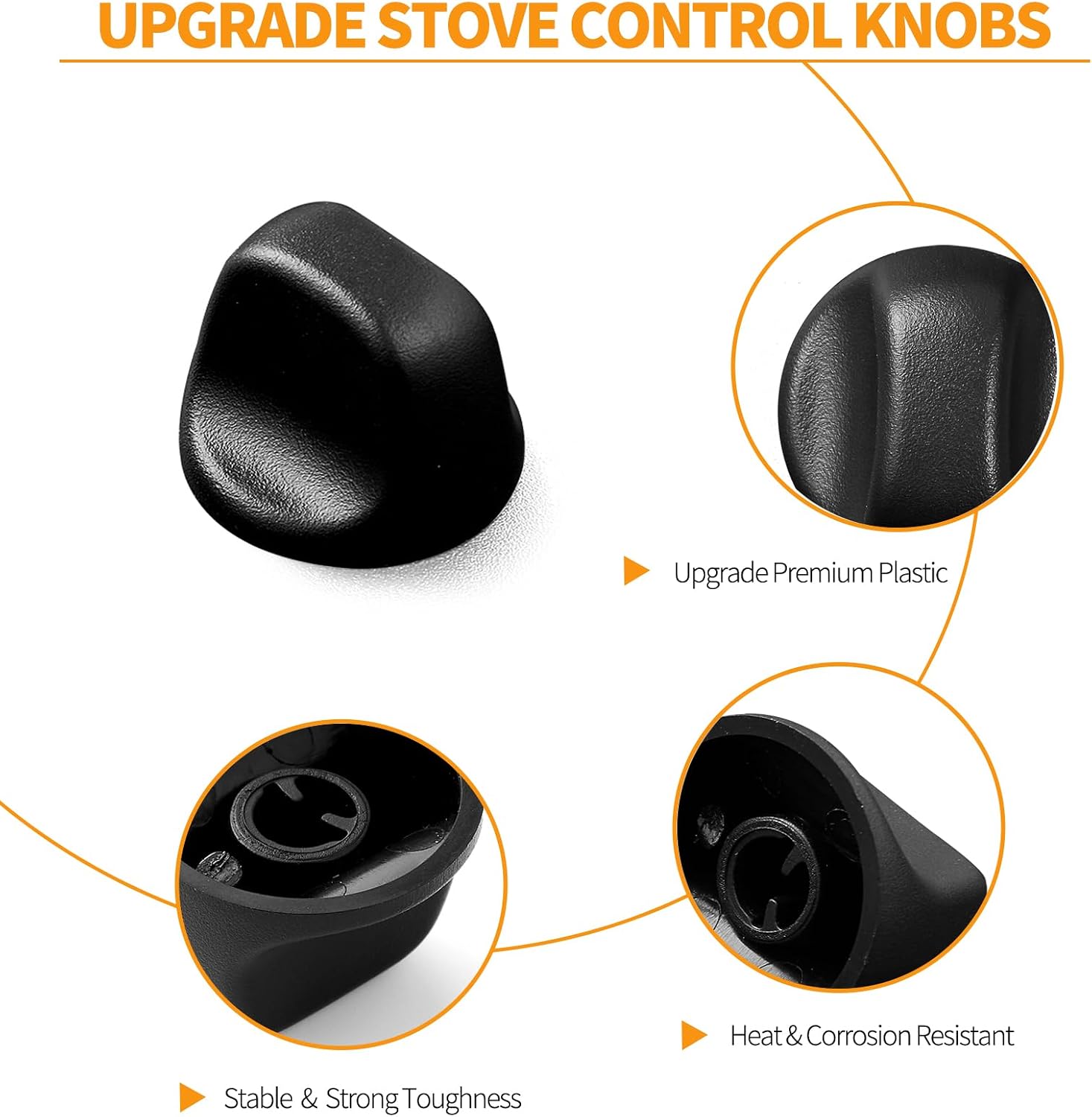 atgestore 2 Pcs Upgraded S99360232 Range Hood Knob Replacement for Broan Range Parts S600348 Black Fan and Light Knobs Broan Range Hood Switch Plastic Control Knobs Nutone Range Vent Hood Knobs