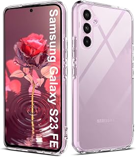 Ylife Diamond Clear für Samsung Galaxy S23 FE Hülle, [Nie Vergilbung][Extrem Stoßfest] Kratzfest Schutzhülle, TPU Silikon Transparent Handyhülle, Fallschutz Dünn Case, Weich Cover - Durchsichtig
