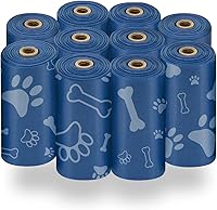 Vista 166 de Best Pet Supplies - Bolsas para limpieza de excremento de perro, rollo de repuesto, uso en exteriores, a prueba de fugas y desgarros, plástico