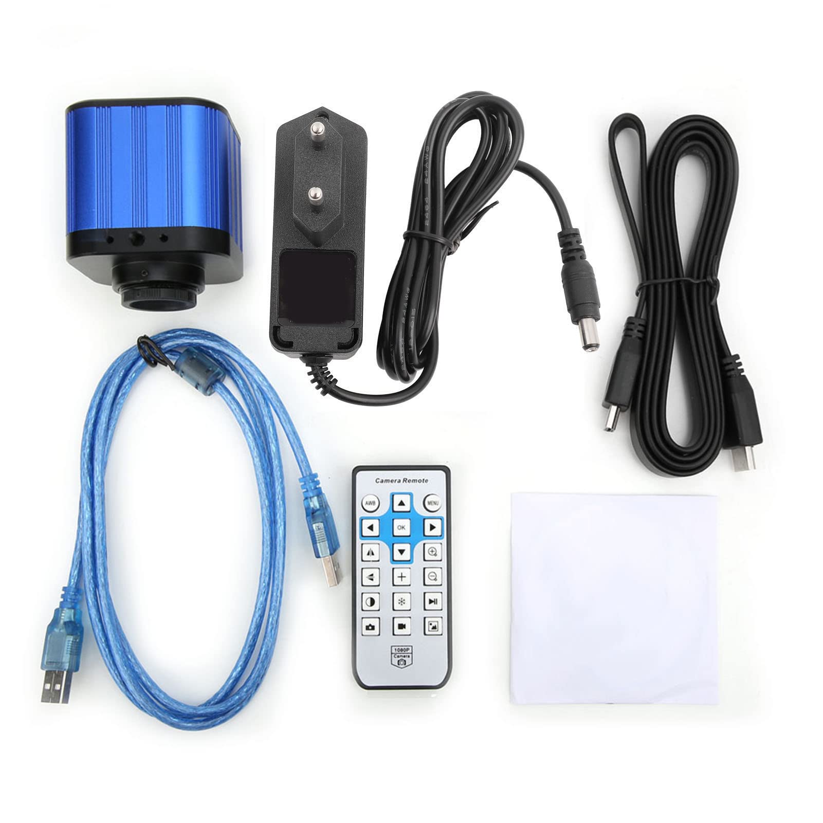 4K USB Microscopio Digital USB Industrial,Cámara de Microscopio Eléctrico Digital,Salida Dual/USB,Microscopio Multilengua para Sony IMX CMOS 1/2.3 4K Sensor (Enchufe de la UE)