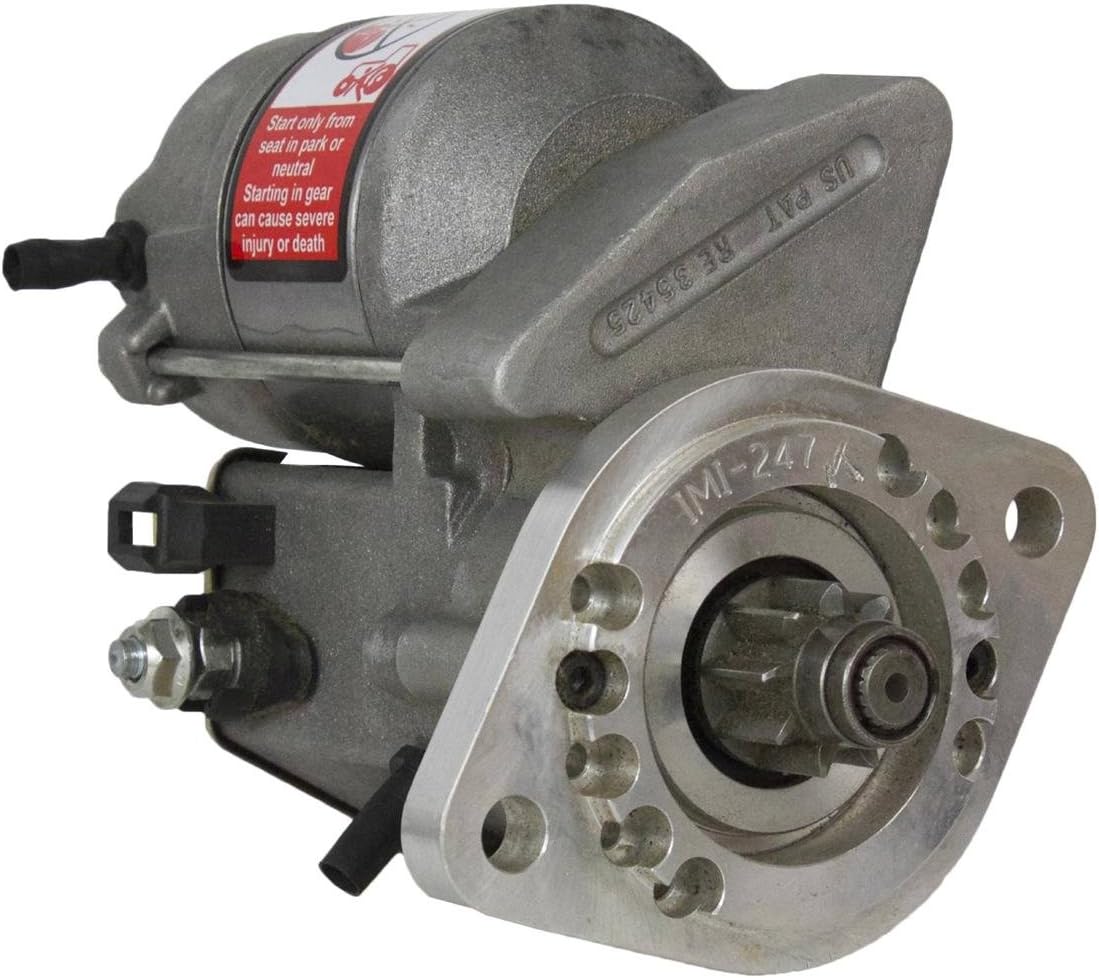 RAREELECTRICAL 12V Cw 9-Tooth High Torque Gear Reduction Starter 1.4Kw Compatible With Satoh S370 St1300 St1510 Suzue M1301 M1502 Mitsubishi Ke70 Ke75 2-Cyl Diesel Compact Tractor M4t14674 Md021866