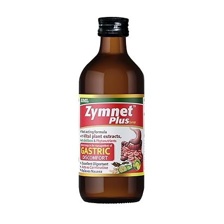 AIMIL Zymnet Plus Syrup | Digestive Health & Acidity | 200 ML