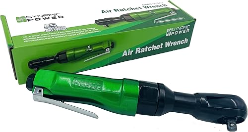 Miniatura 3 de Trinquete de aire profesional reversible de 3/8 pulgadas (verde y negro) Par máximo: 50 pies-libras