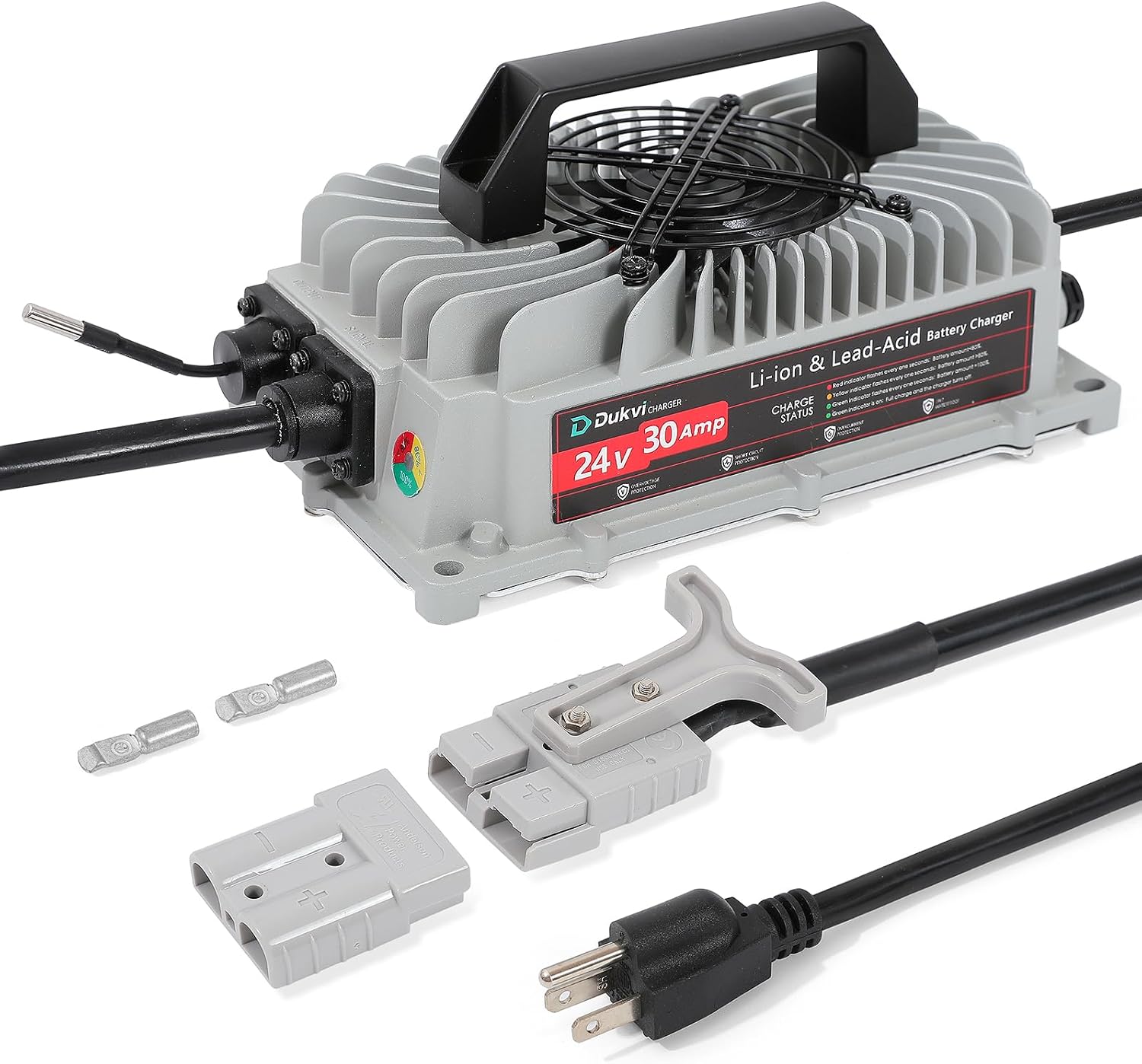 24V 30A Forklift Battery Charger 1250W for Lifepo4 & Lead Acid Batteries
