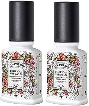 Poo Pourri Tropical Hibiscus Before You Go Spray, 2 Ounce 2 Count