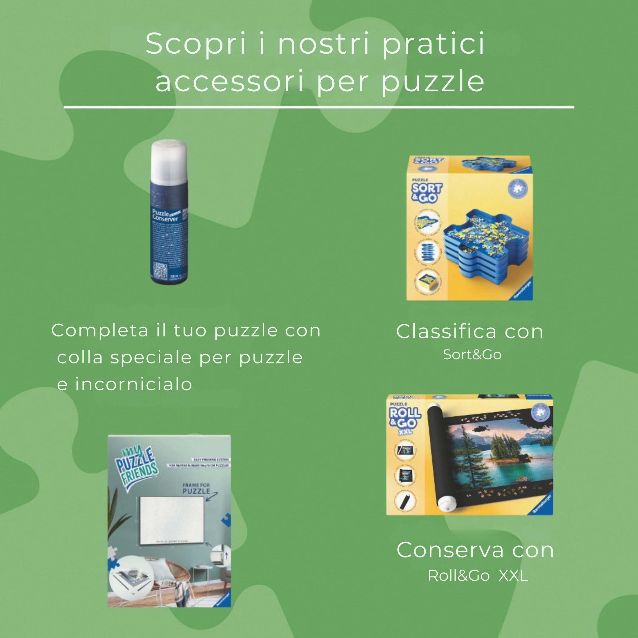 Ravensburger - Puzzle Portfolio Accessorio | Idea Regalo Per Lei O Lui | 70x50 Cm | Tappeto Puzzle Bambini | Cartella Per Puzzles 1000 Pezzi