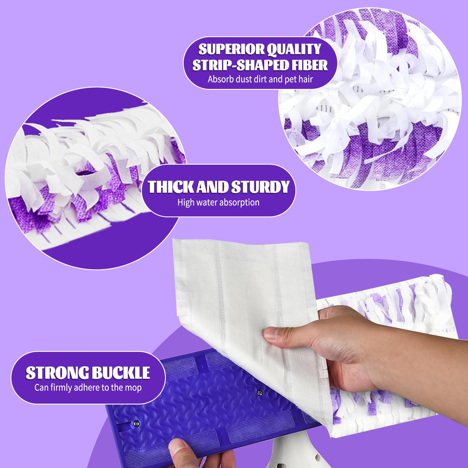 Jednorazowe podkładki do mopa Swiffer Power Mop Multi-Surface Mop i PowerMop, do czyszczenia podłóg, wkłady do mopa, 20 sztuk