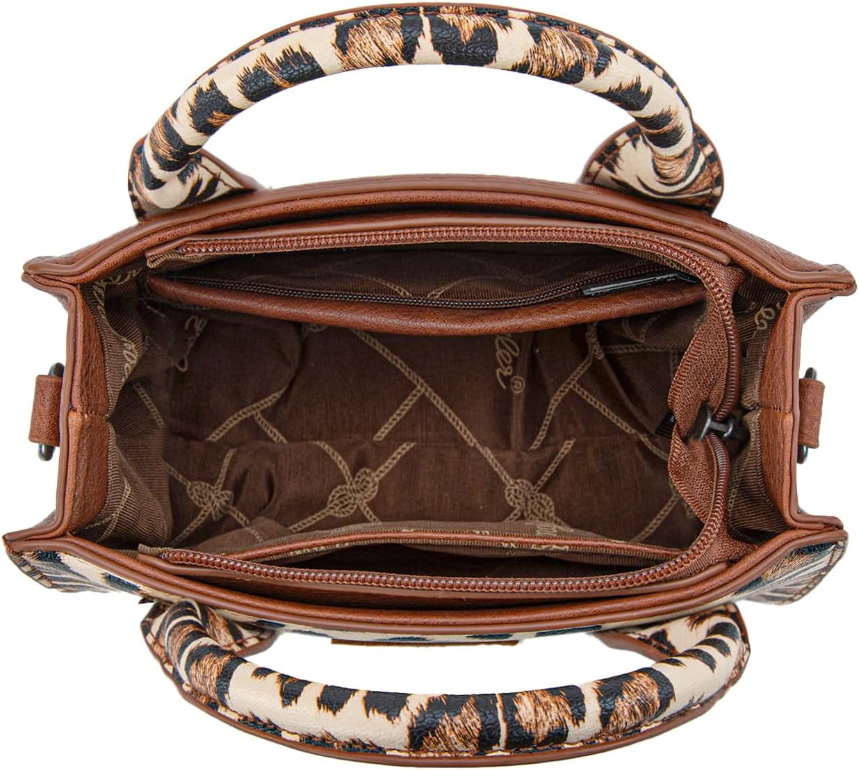 Wrangler Mini Tote Bag for Women Cow Print Western Crossbody Purse - Image 5