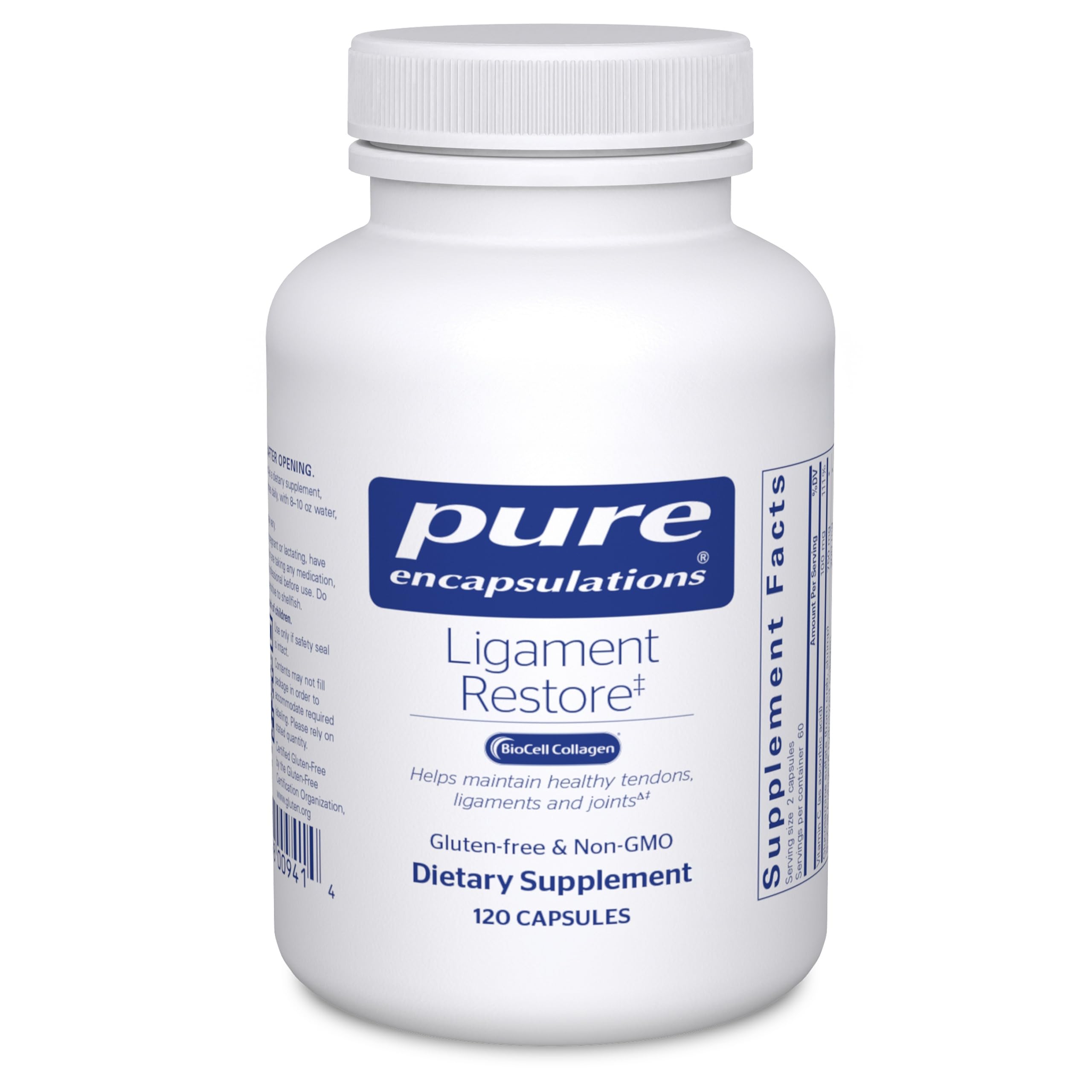 Ligament Restore - Dietary Supplement Helps Maintain Healthy Tendons, Ligaments and Joints - 120 Capsules