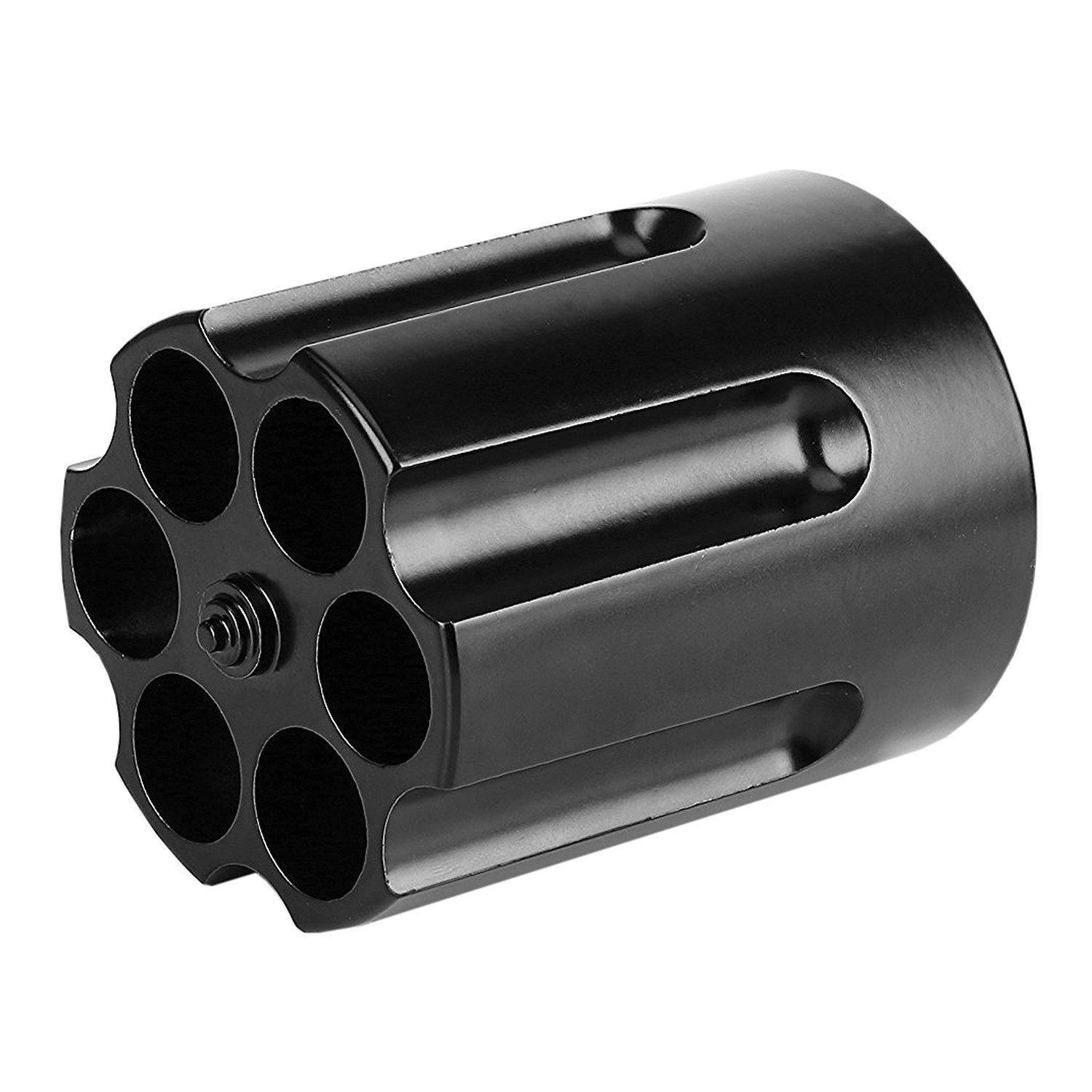 Barbuzzo Revolver Pen Holder & Paper Weight, Cast Aluminum Office Gift – Cool Pencil Holder for Desk Men, Funny Pen Stand, Gun Decor Accessory, Unique Vintage Desk Gadget