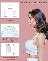 Vista 6 de Extractor de leche portátil con control de aplicación, 3 modos y 9 niveles de bomba de lactancia inalámbrica, extractor de leche portátil, manos