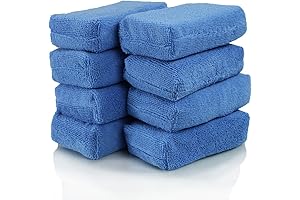 Chemical Guys JetSeal Premium Grade Microfiber Applicators (Pack of 8)