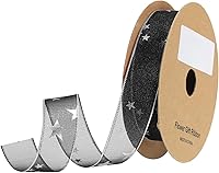 Vista 19 de MECCANIXITY Cinta de organza transparente con alambre de 1.5 pulgadas de ancho, cinta de gasa brillante de 20 yardas, color rojo burdeos