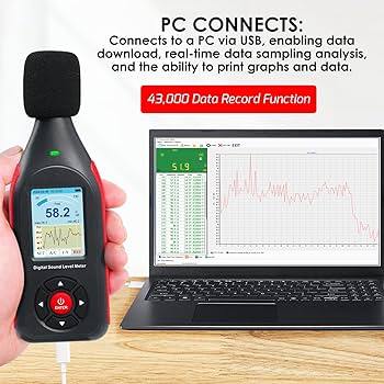 Amazon.co.jp: デシベルメーターデータロガーデジタルサウンド