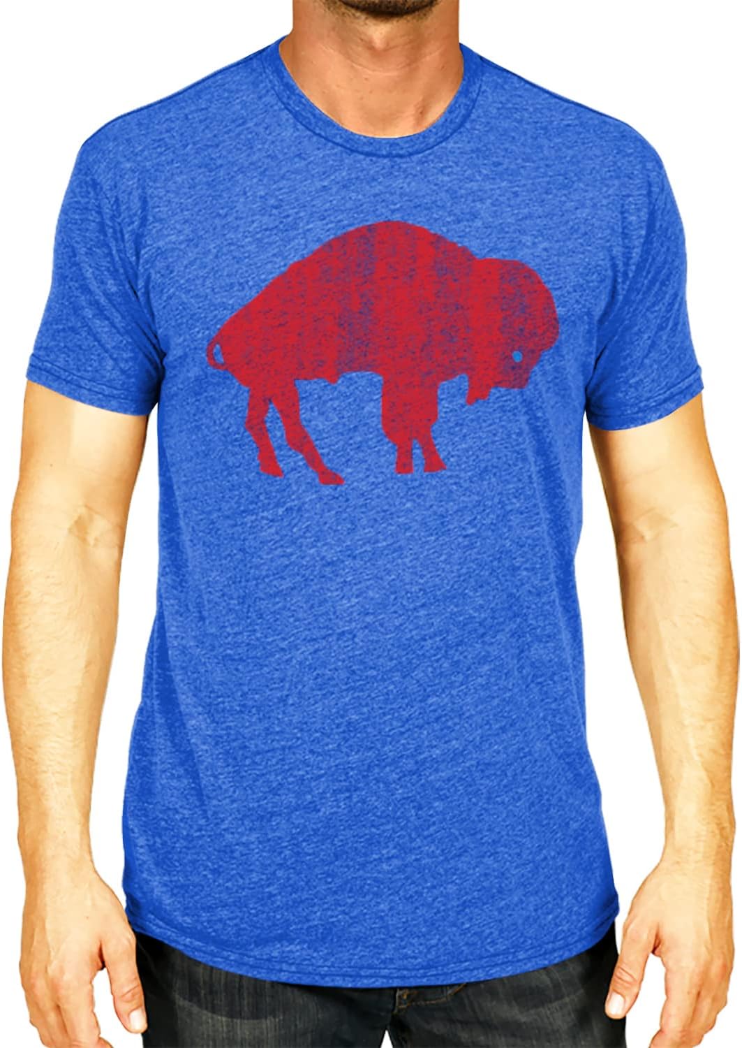 Team Fan Apparel NFL Modern Throwback T-Shirt - Cotton & Polyester Short Sleeve Adult Sports Tee