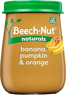 Beech-Nut Naturals Immune Support Stage 4 Baby Food, Banana Pumpkin & Orange, 4 oz Jar (10 Pack)