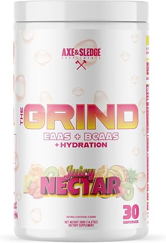 Miniatura 6 de The Grind - Aminoácidos esenciales, aminoácidos de cadena ramificada, 30 porciones (sorbete naranja)