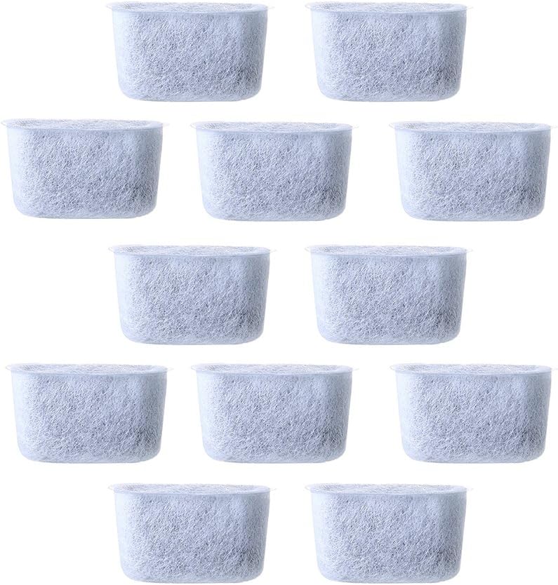 Charcoal Coffee Filter, 12 Pcs Replacement NonWoven Activated Charcoal