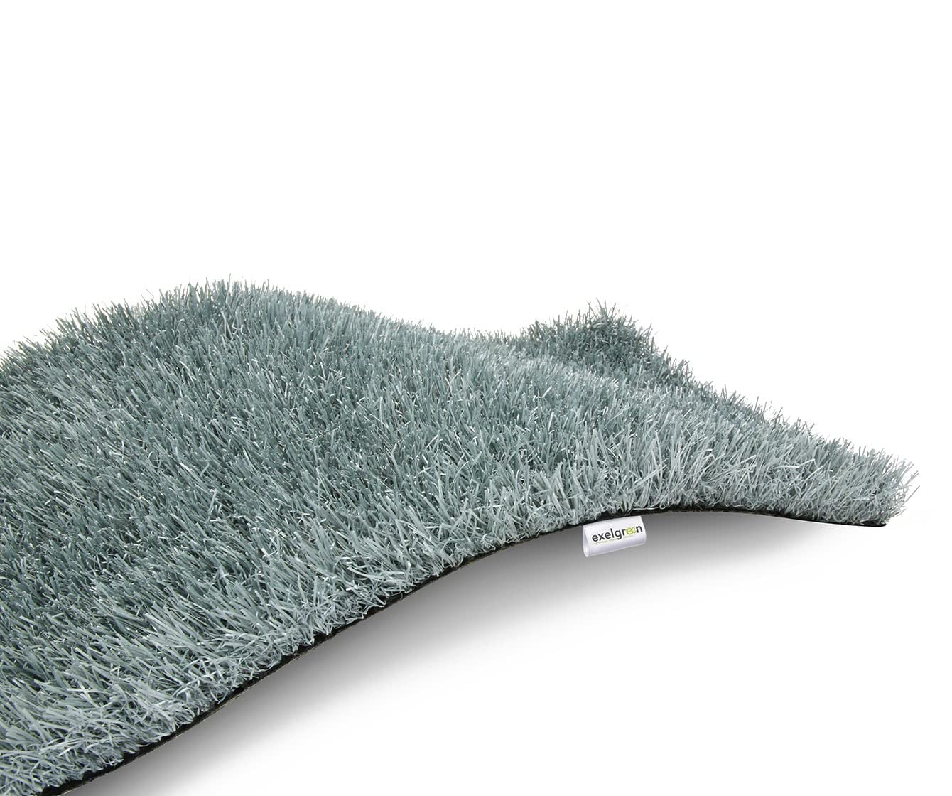 Exelgreen - Gazon synthétique - Shaggy 35mm Gris - 1,33m x 1,9m