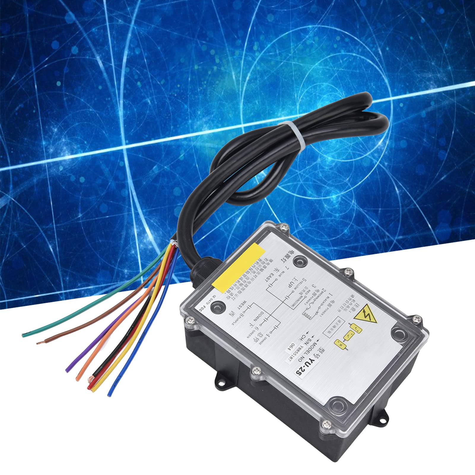 Control Remoto por Radio Industrial, Botón de Parada Y Arranque Control Remoto Industrial de la Grúa de Elevación de 2 Llaves, Control Remoto Inalámbrico de la Grúa(AC 380V)