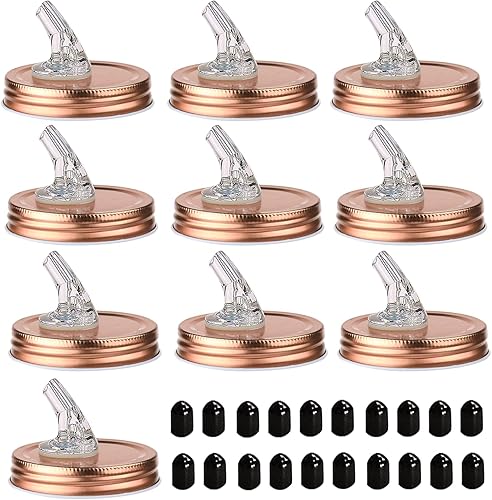 Miniatura 18 de Tapas de vertido para tarro Mason. Tapas de vertido para tarro Mason de flujo libre, tarro Mason para boquilla de boca regular tamaño 70mm