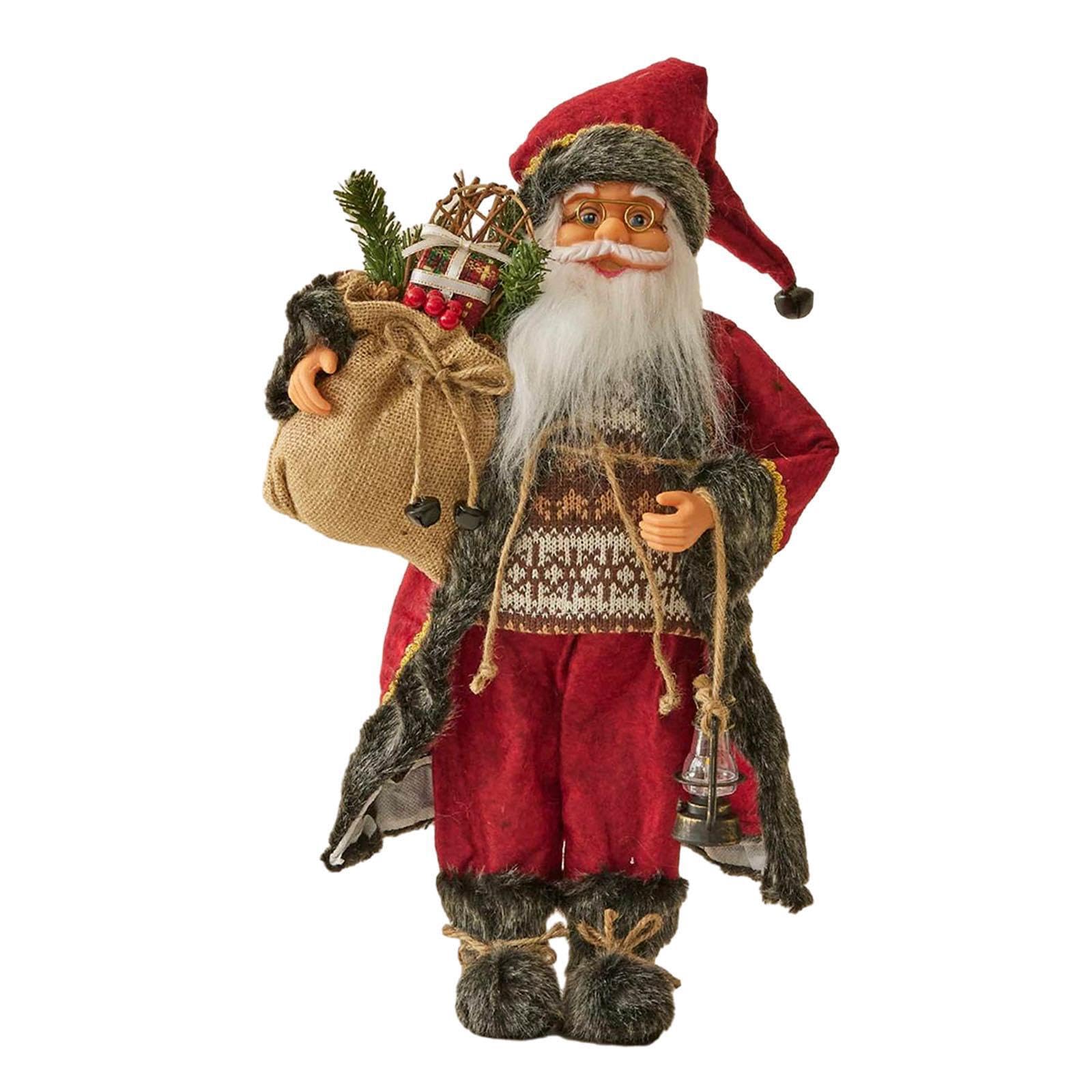 Statuetta di Babbo Natale, bambola, decorazioni festive per lo splendore delle feste, decorazioni di Babbo Natale, ecc., statuetta, per la casa, centrotavola natalizio, artigianato