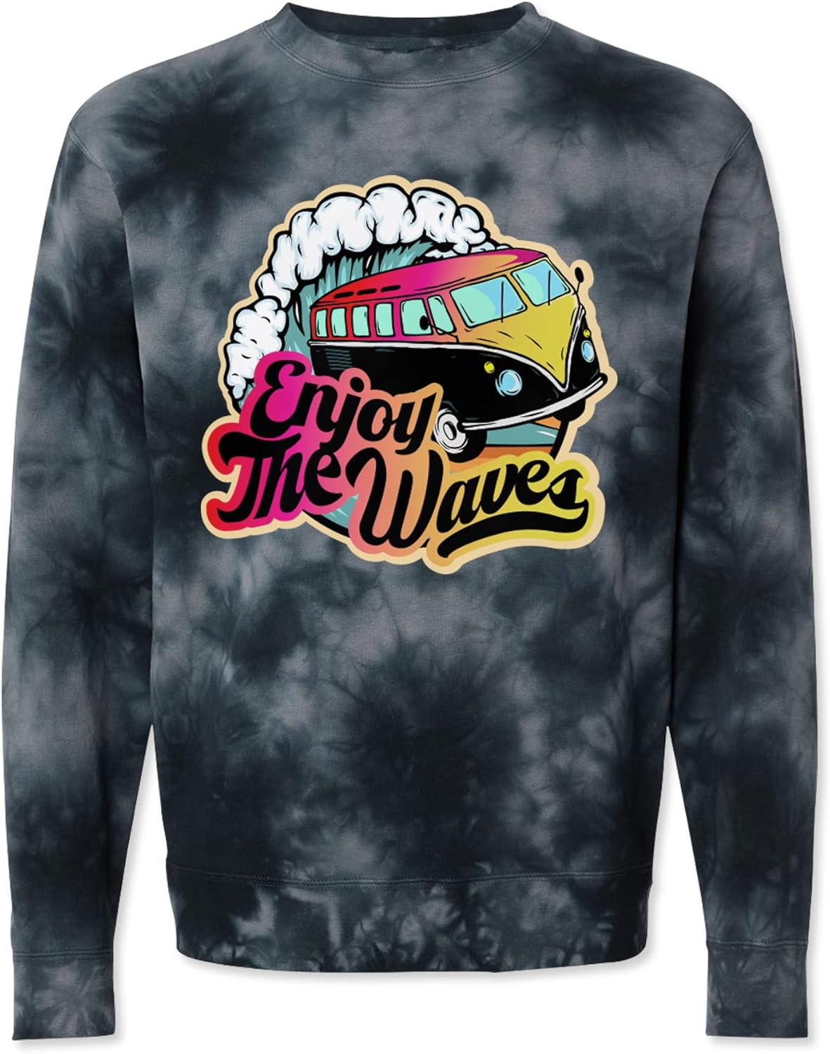 TEEAMORE Custom Tie Dye Sweatshirt Design Your Own Sweatshirt Add Your Image Photo Unisex Adult Tie Dye Sweatshirts - Image 2