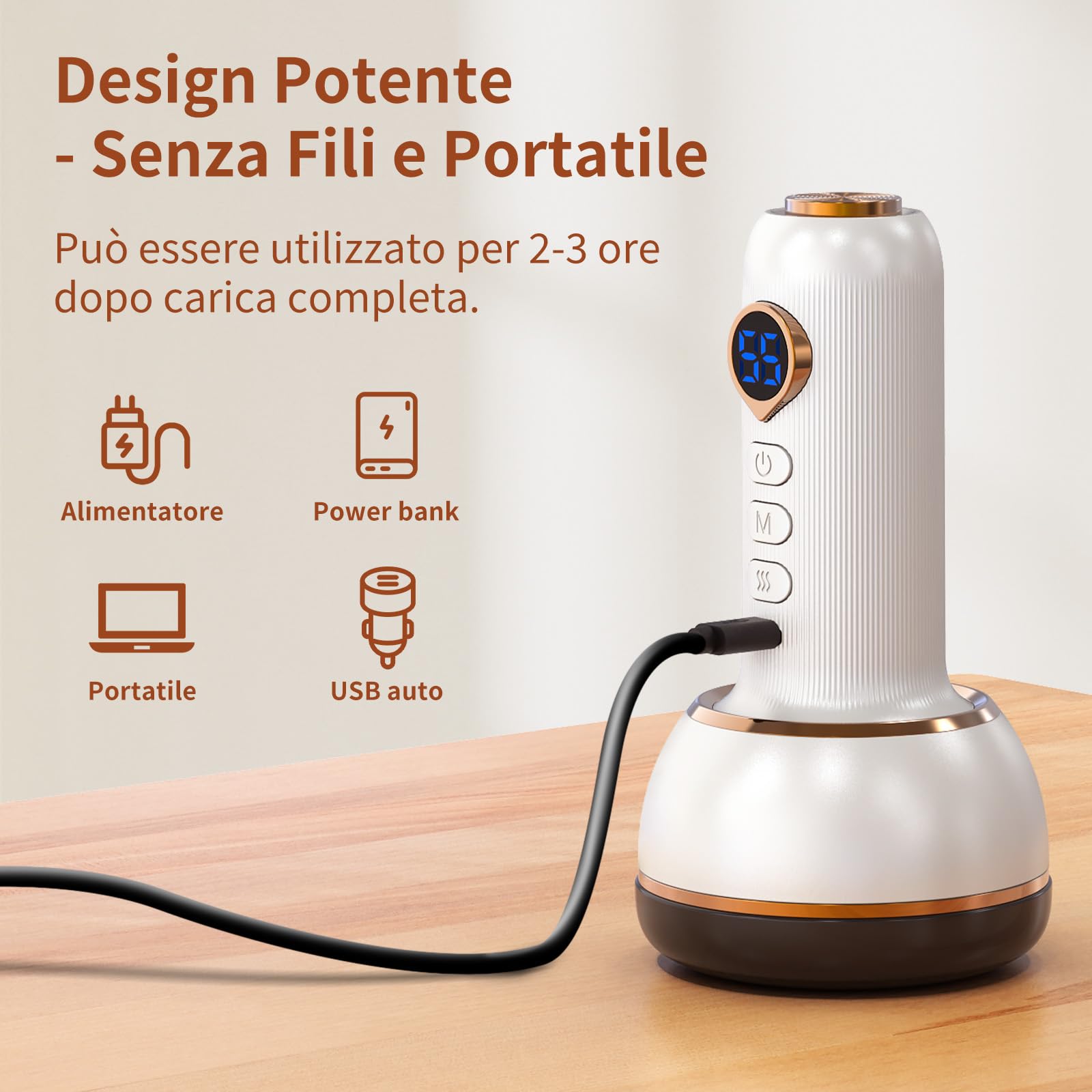 AISEELY Massaggiatore Anticellulite Professionale, Vibrastone Massaggio con Funzione di Riscaldamento Vibrazione, 20 Massaggio Combinazioni per Mani, Schiena Gua e Piedi per Rilassare I Muscoli