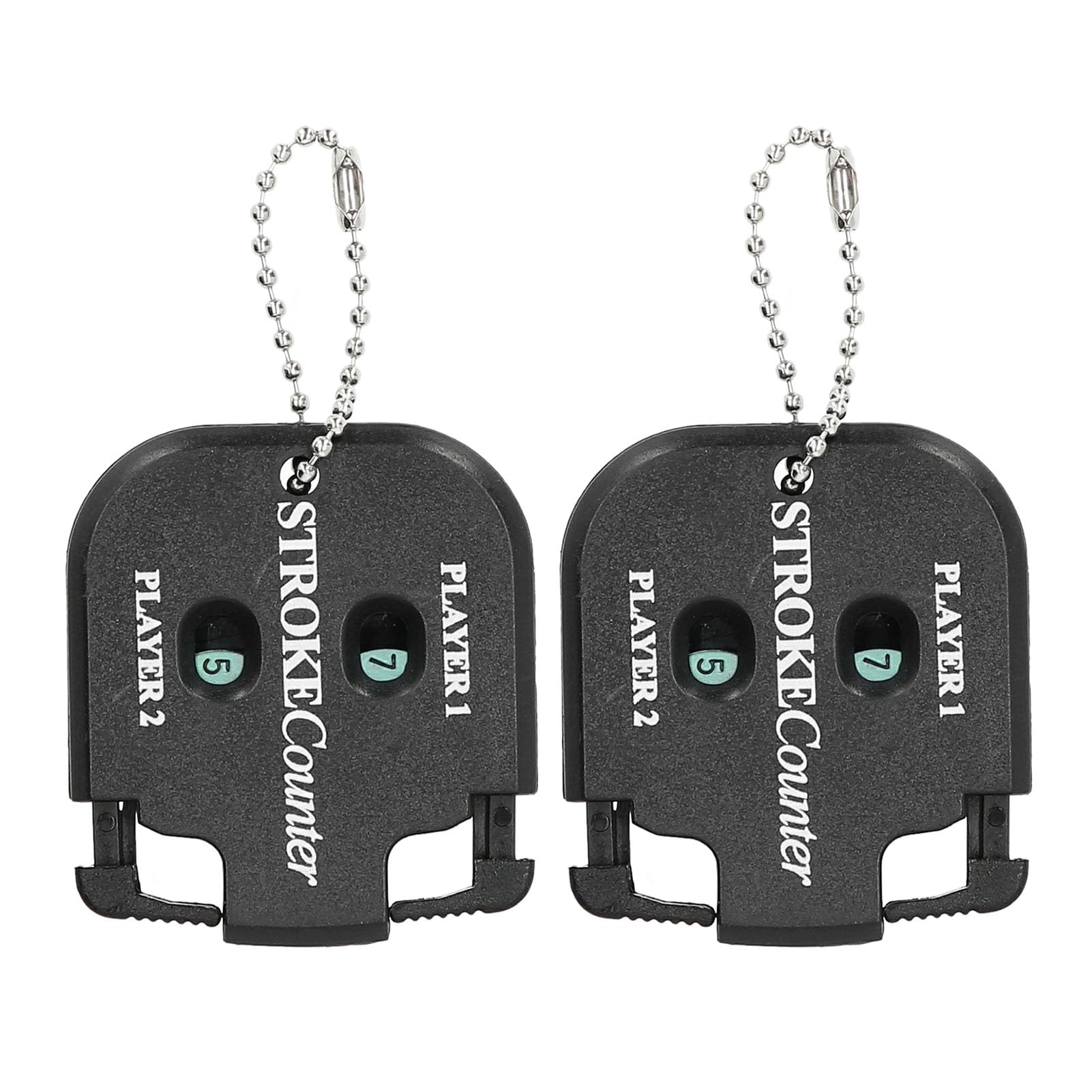 Yinhing Compteur De Score Portable – Pack De 2, ABS, 5 X 5,5 Cm, Porte-clés, Pour Pétanque, Golf, Sports Divers