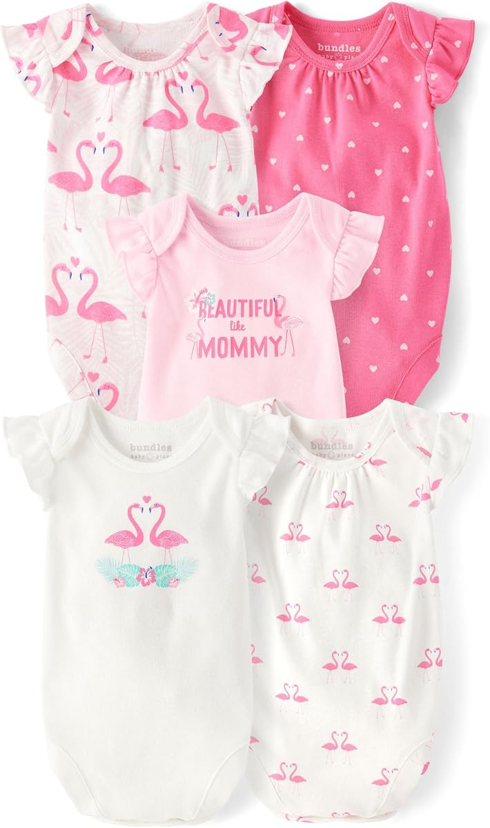 Baby Boys' And Newborn Short Sleeve Bodysuits, Multipacks