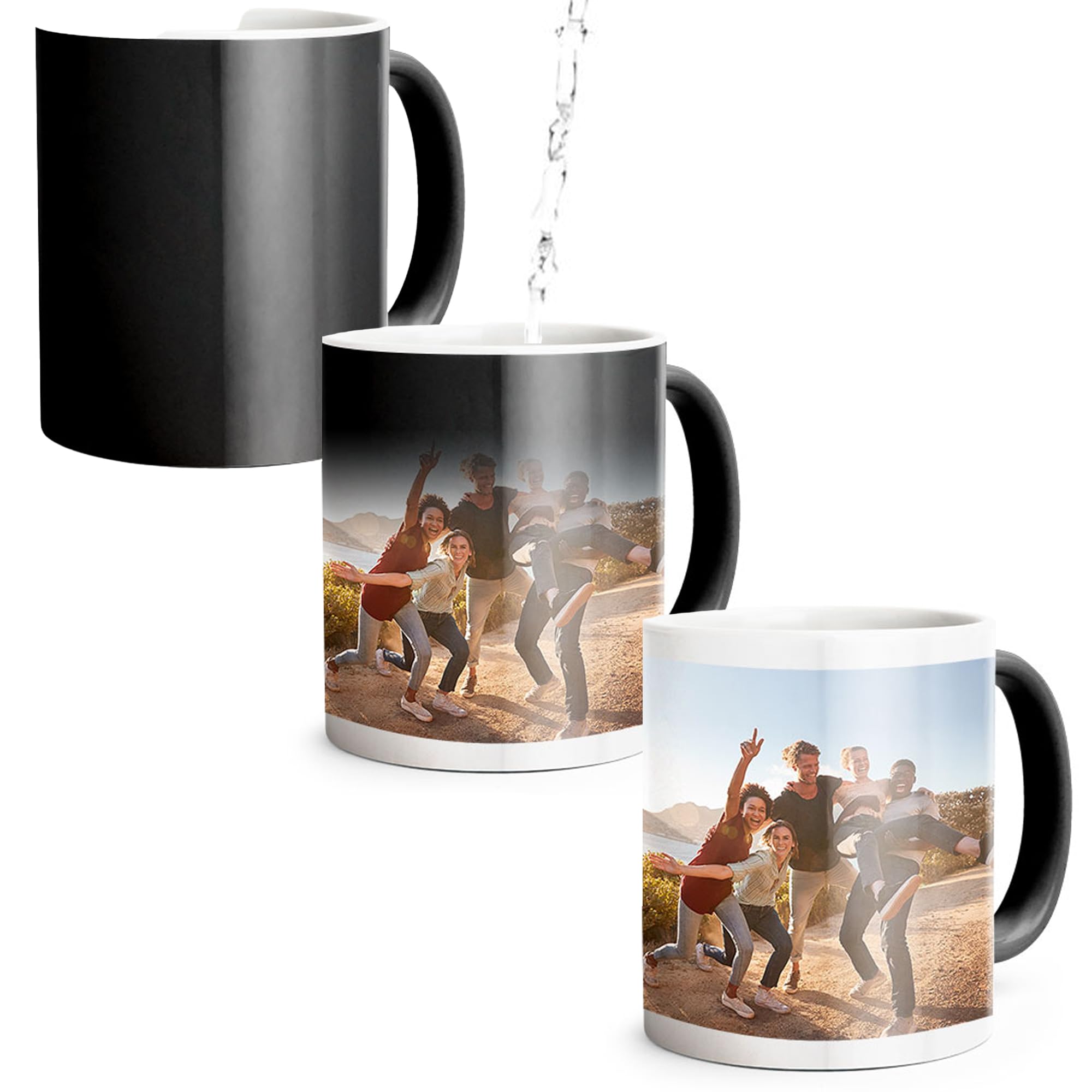 AL PRODUCTION Tazza Magica Personalizzata con Foto, Testo e Logo - Mug in Ceramica con Stampa Personalizzabile per Colazione - Idea Regalo Uomo e Donna per Amici e Familiari - Made in Italy