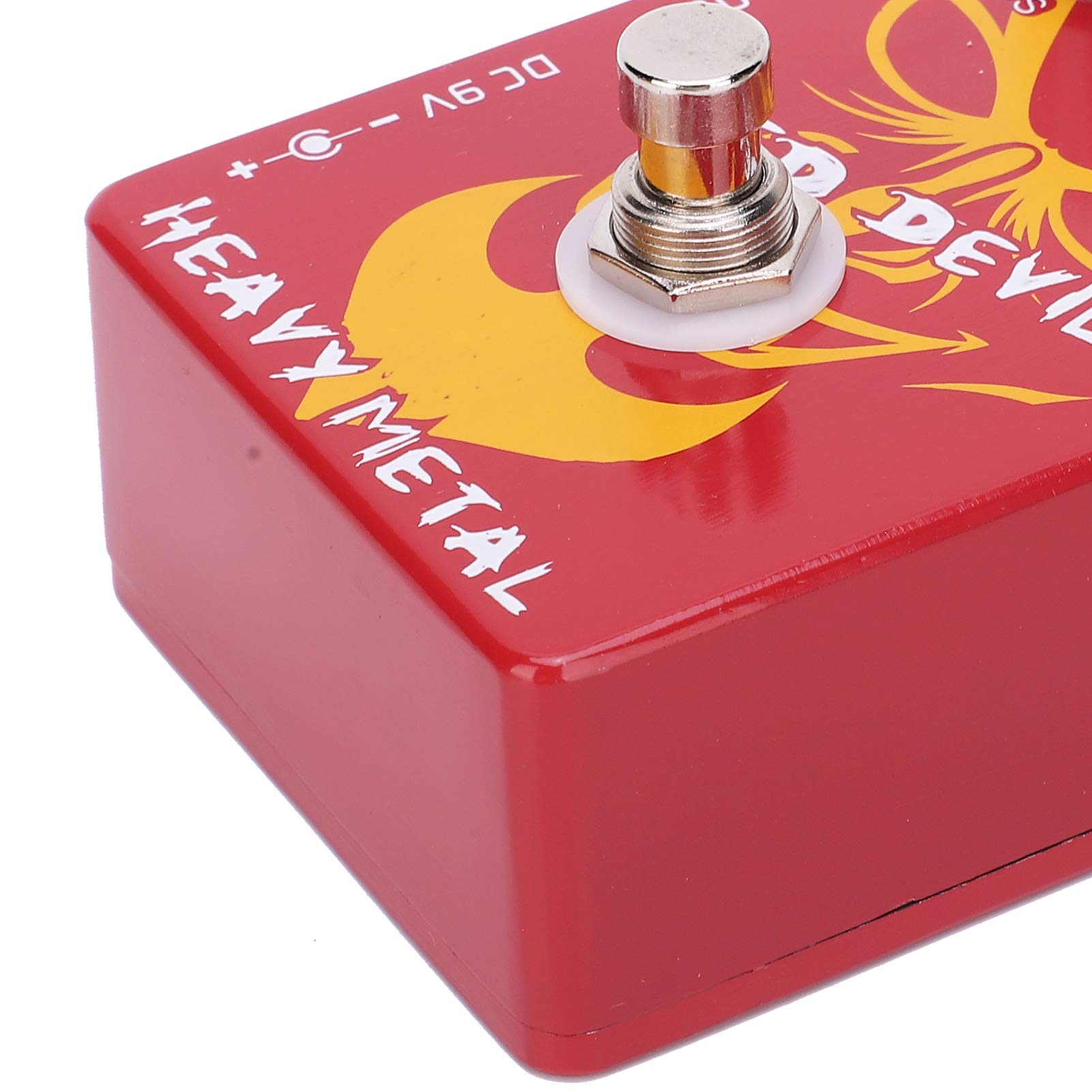Pédale de distorsion, sonorité Heavy Metal 9V DC Center pédale d'effet négatif pour guitaristes pour mélomanes