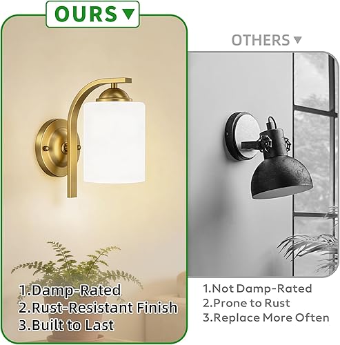 Miniatura 5 de Apliques de Pared Luces Lámpara para Dormitorio Baño, Accesorios de Luz de Tocador Modernos, Linternas de Iluminación de Montaje en Pared Estilo