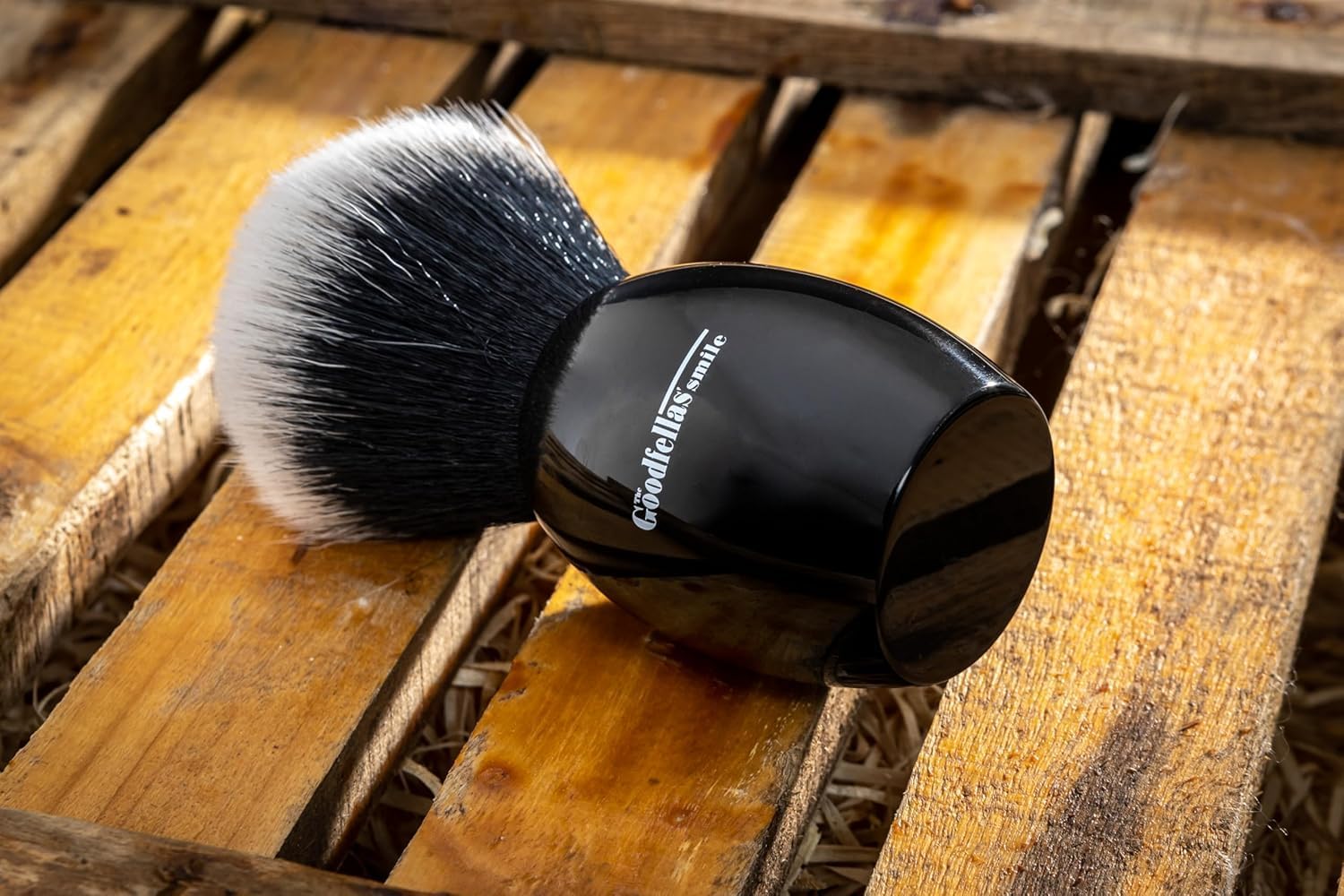 The Goodfellas’ Smile Botticella Synthetic Shaving Brush – High-Density PBT Fiber, 26 mm Knot, Resin Handle Grooming Brush for Soap & Cream