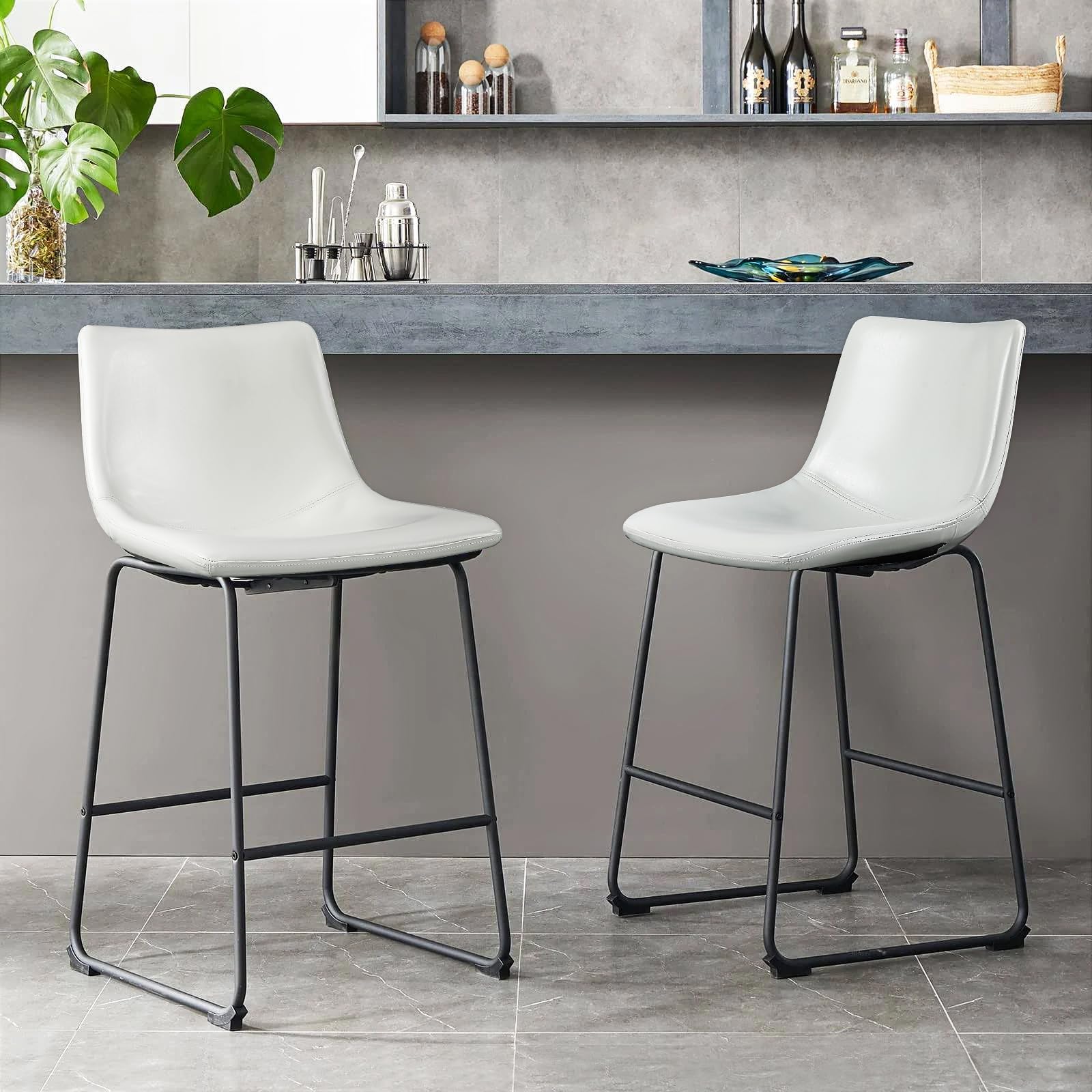 Amazon.com: Furmax Bar Stools 29 Inches Bar Height Stools Set of 2 ...